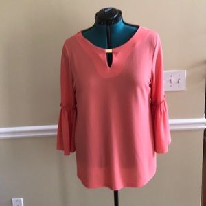 Calvin Klein three-quarter bell sleeve tunic